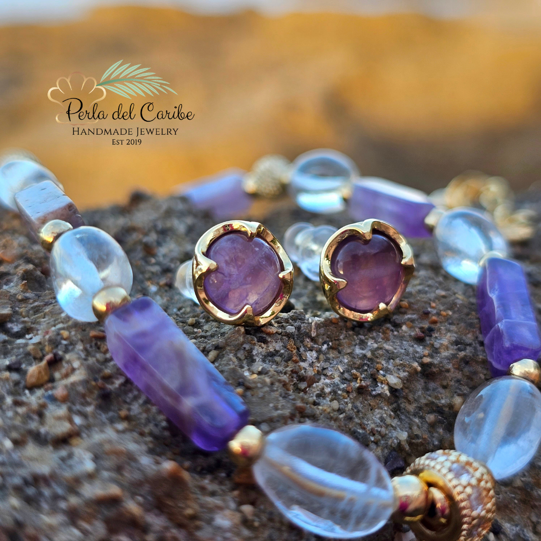 Amethyst Studs