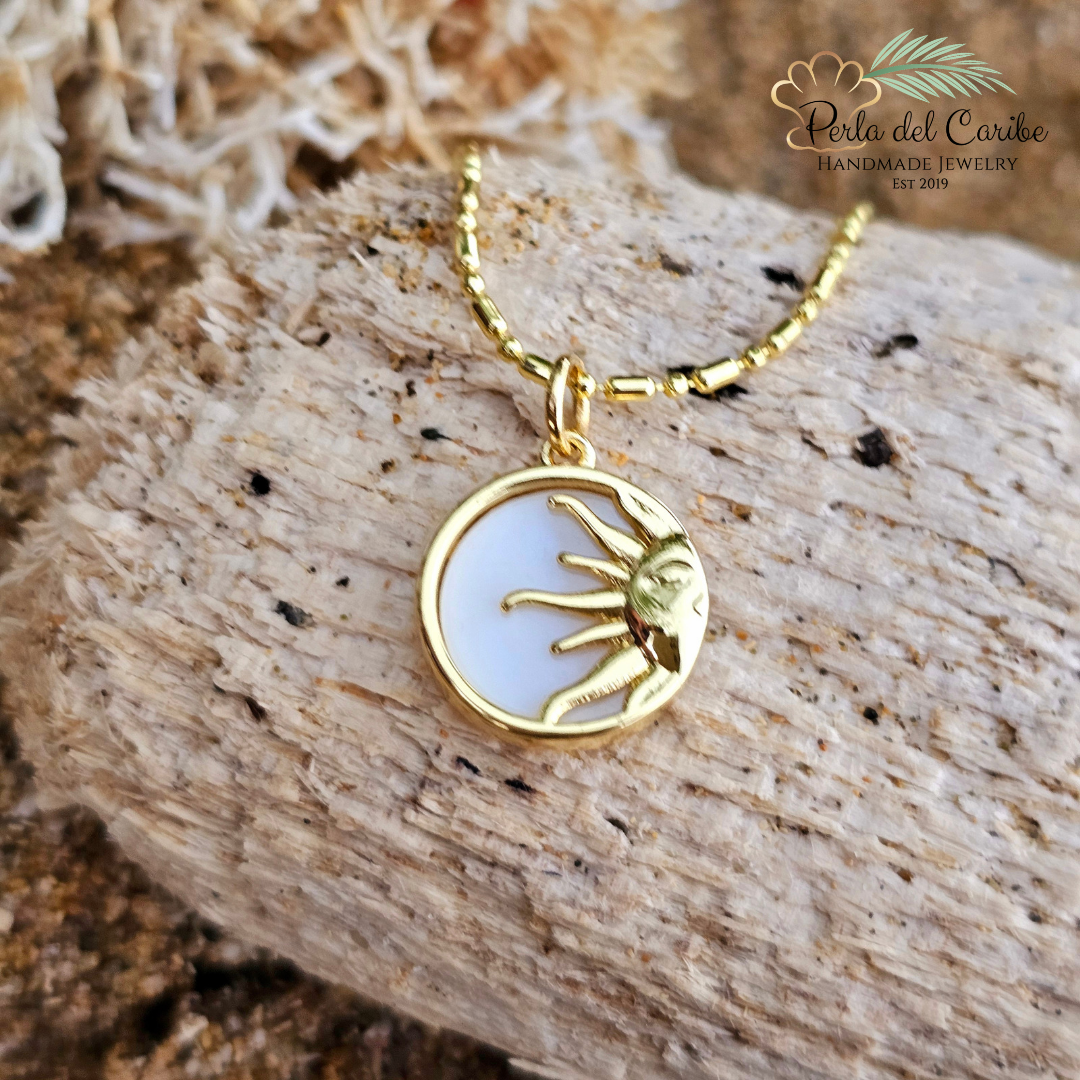 Sun in Shell Pendant