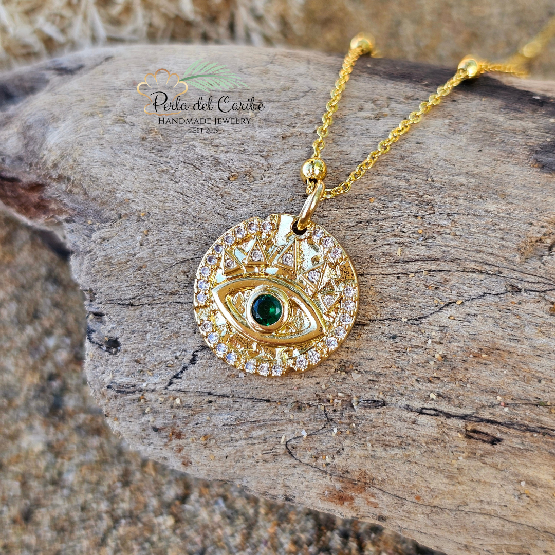 Turkish Eye Round Pendant
