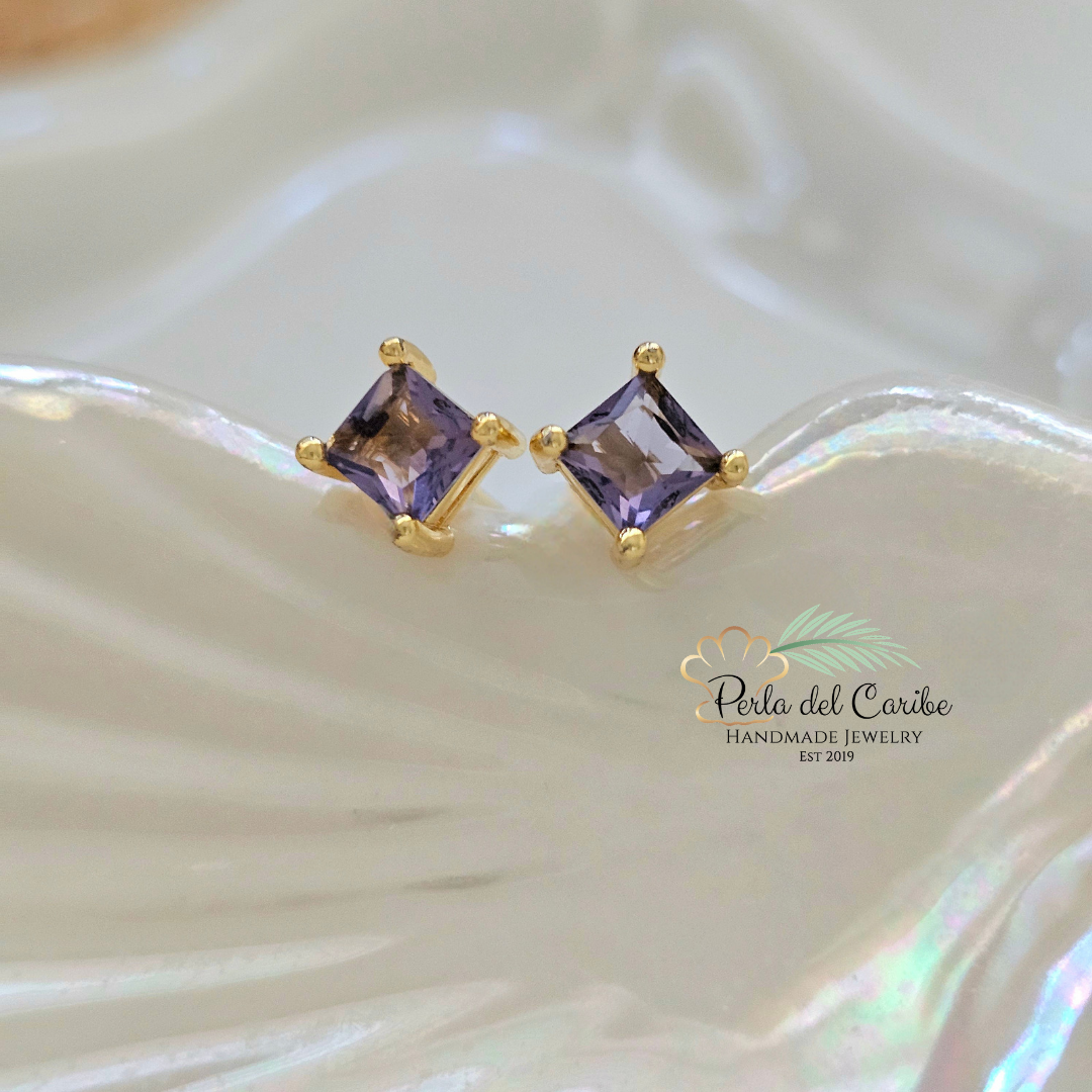 Colored Zirconia Studs