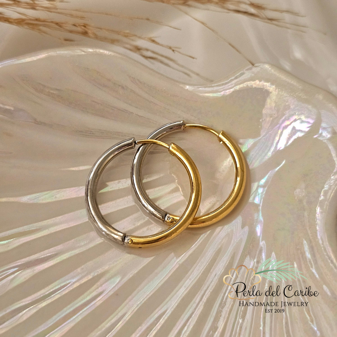 Two-Tone Round Hoops