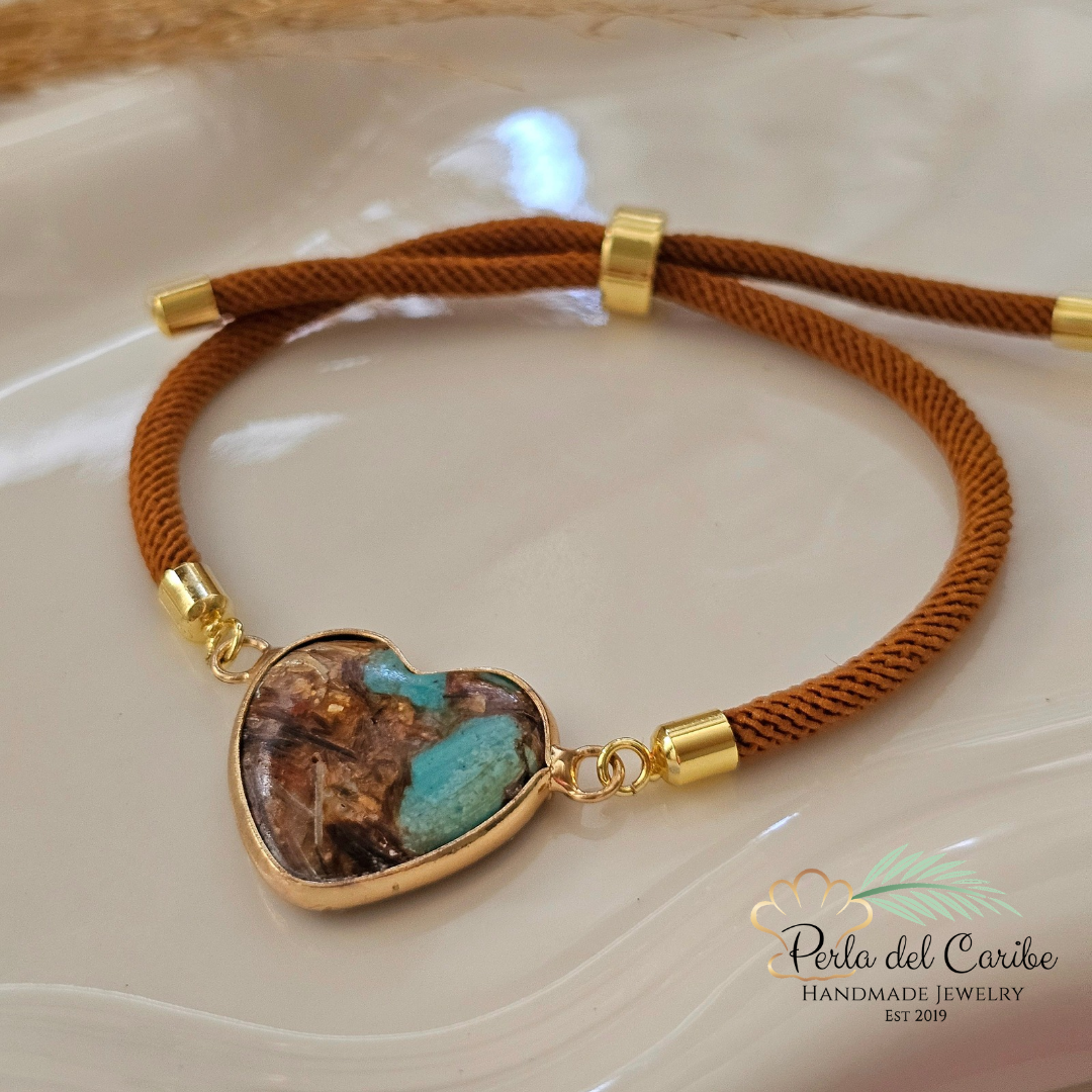 Brown and Turquoise Bracelets