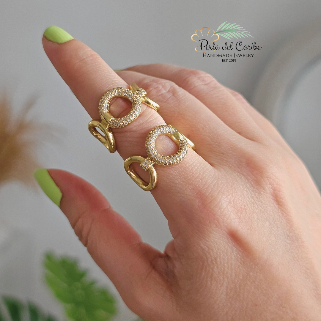 Zirconia Circle Ring