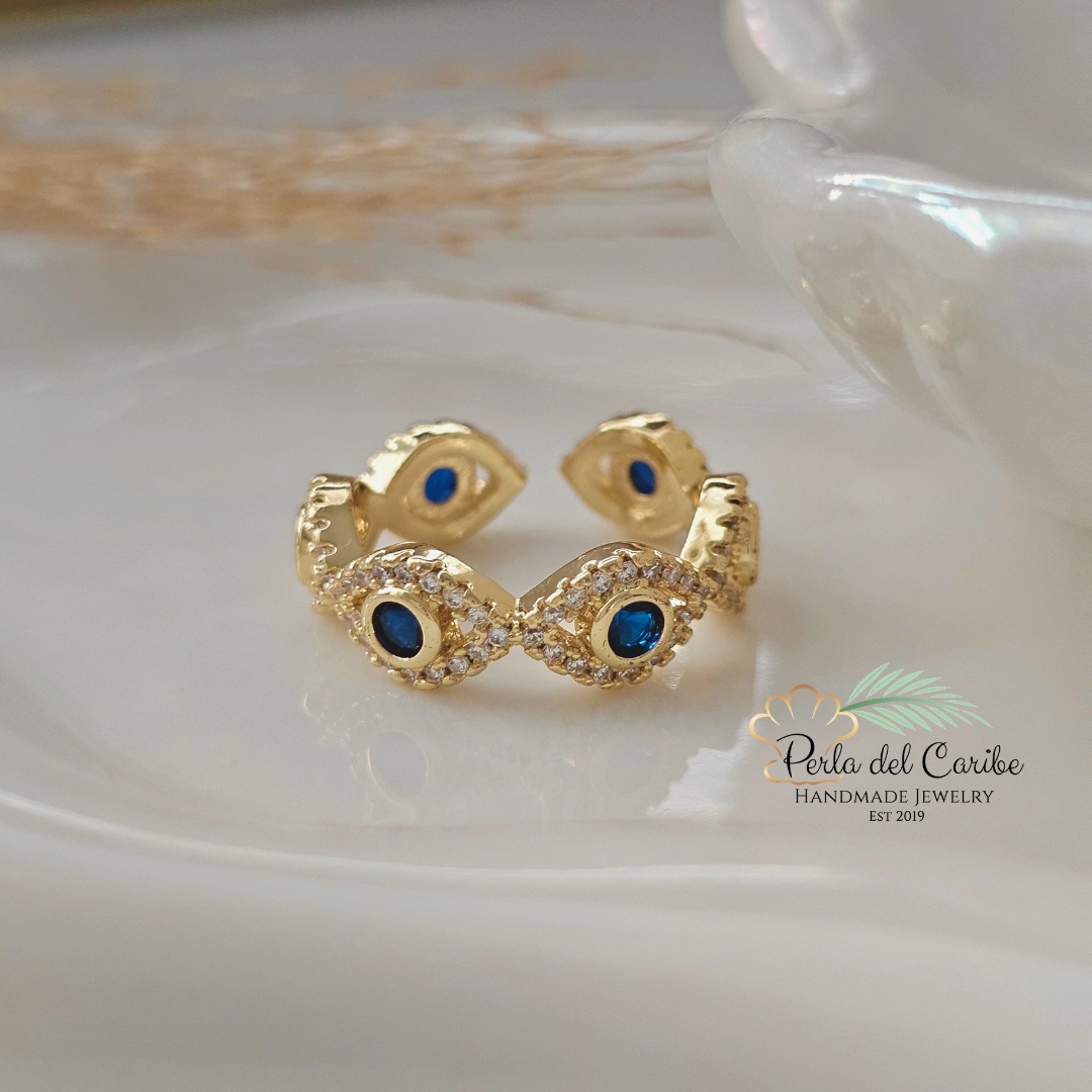 Turkish Blue Eye Ring