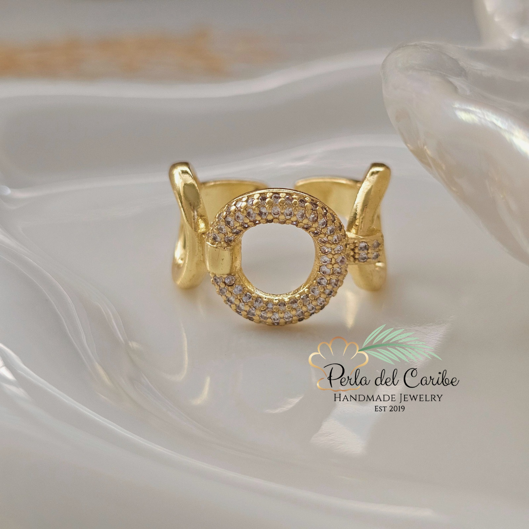 Zirconia Circle Ring