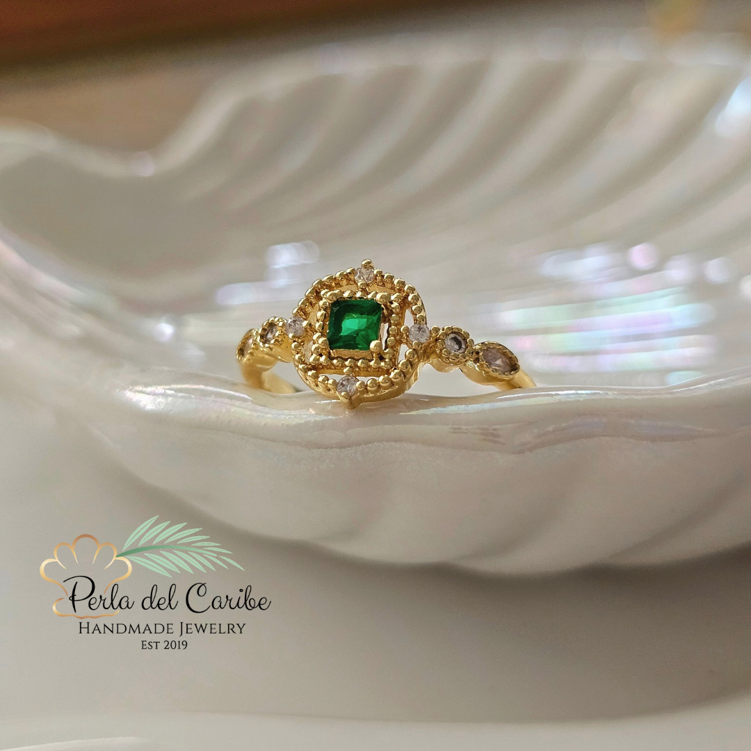 Emerald Green Ring