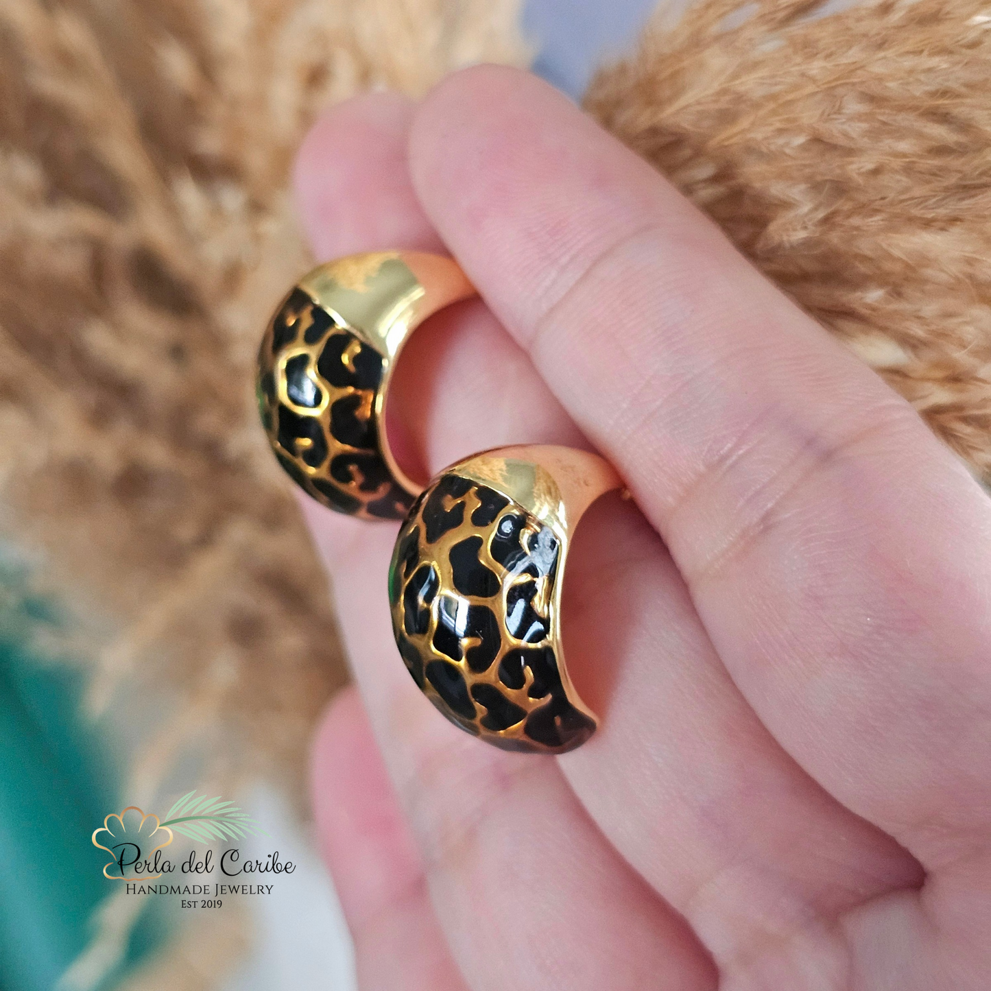 Animal Print Drop Earrings