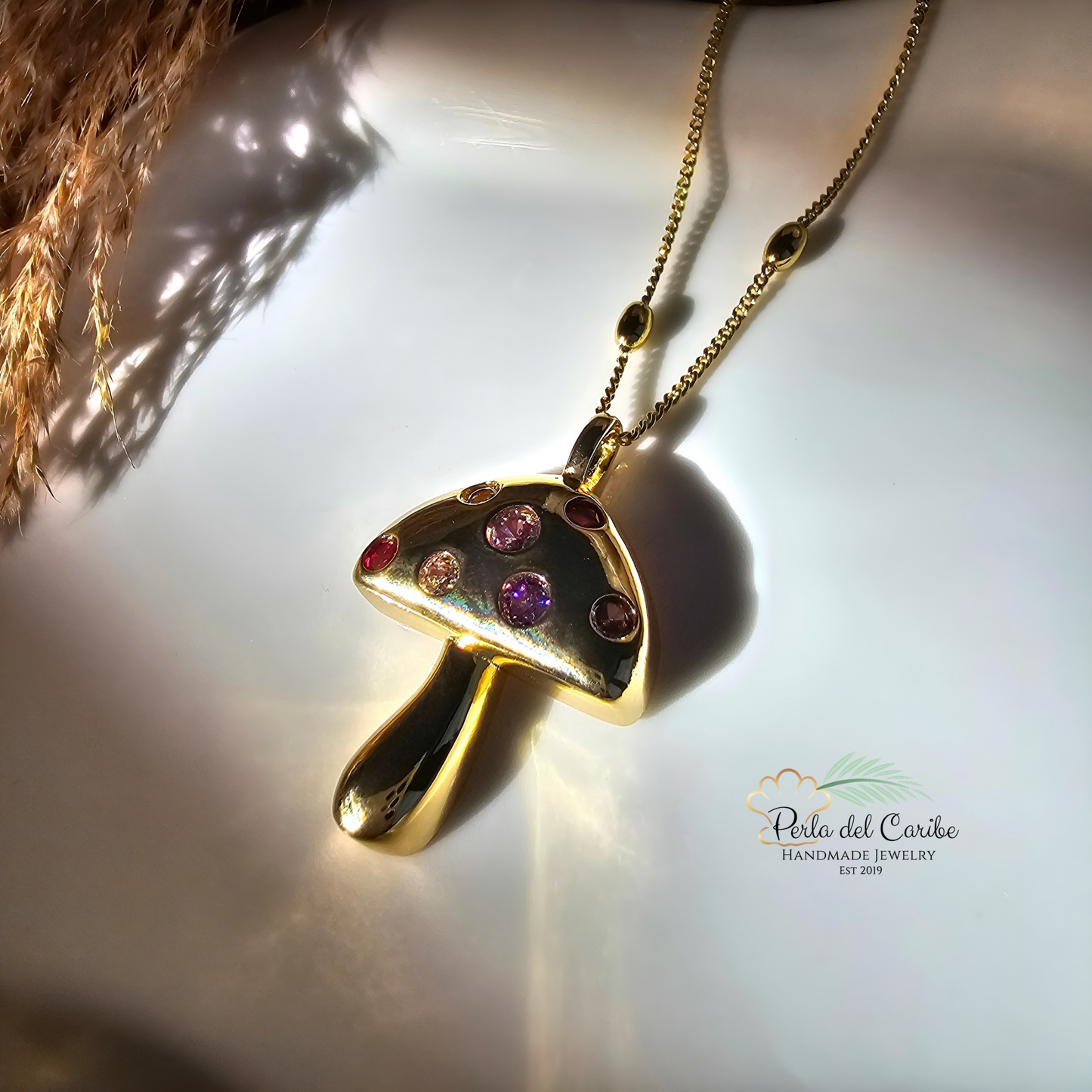Mushroom Pendant Chain