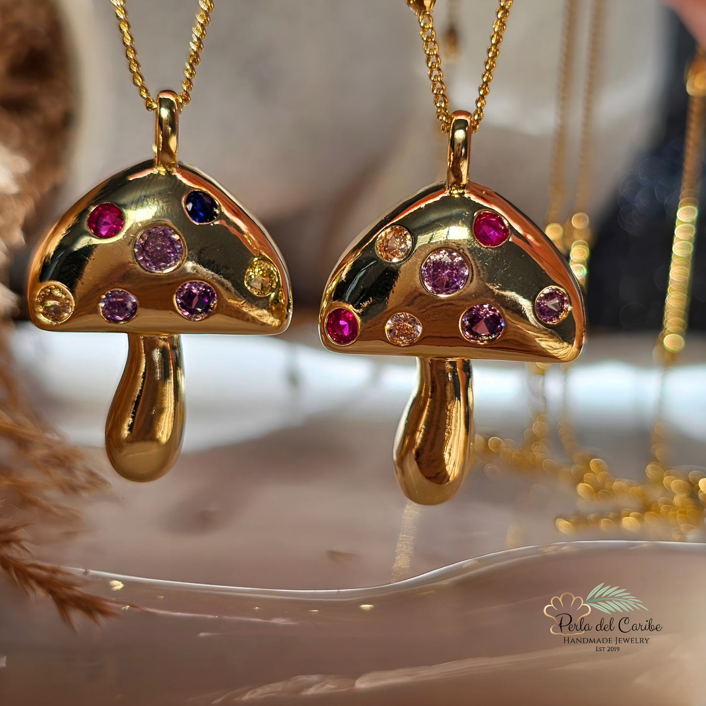 Mushroom Pendant Chain
