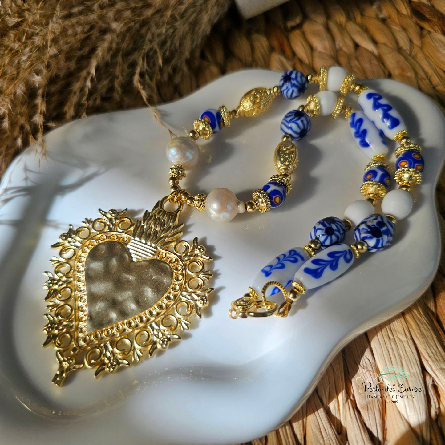 Sacred Heart Murano Necklace