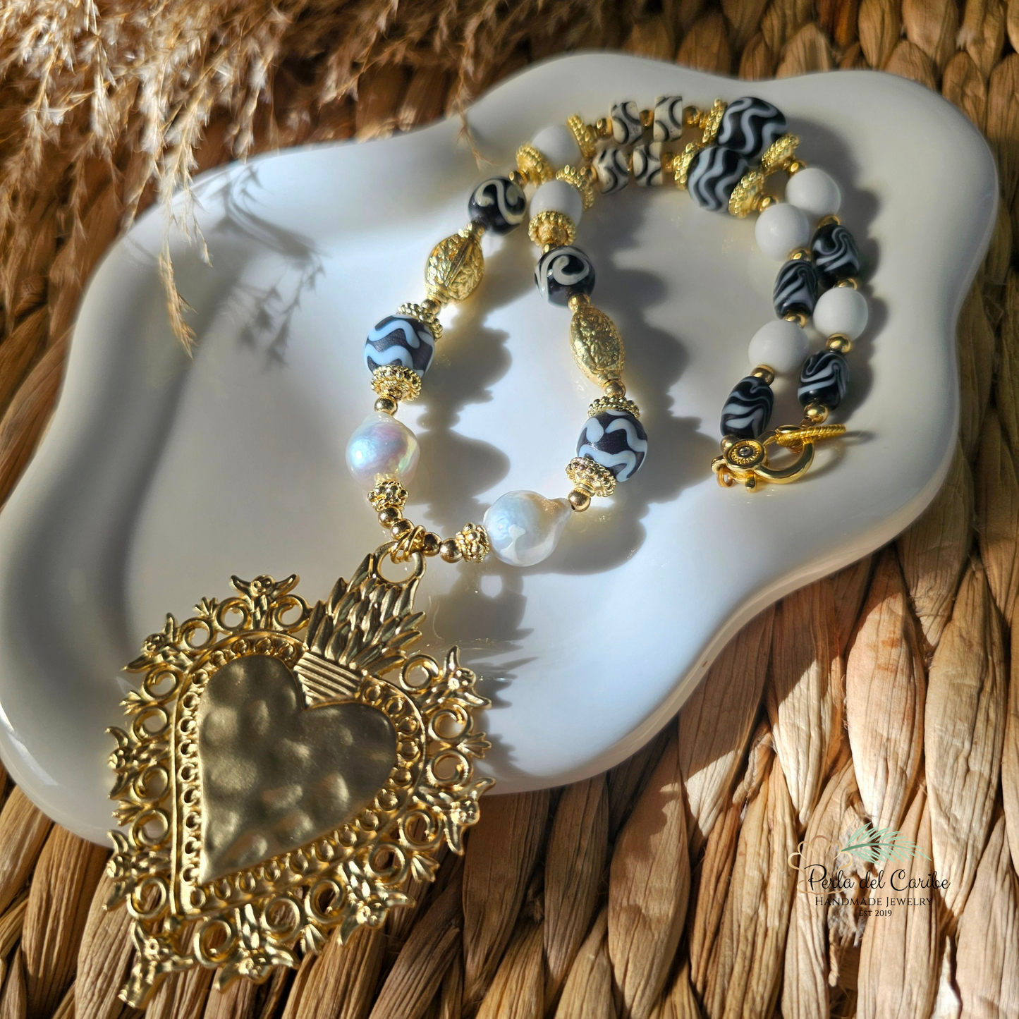 Sacred Heart Murano Necklace