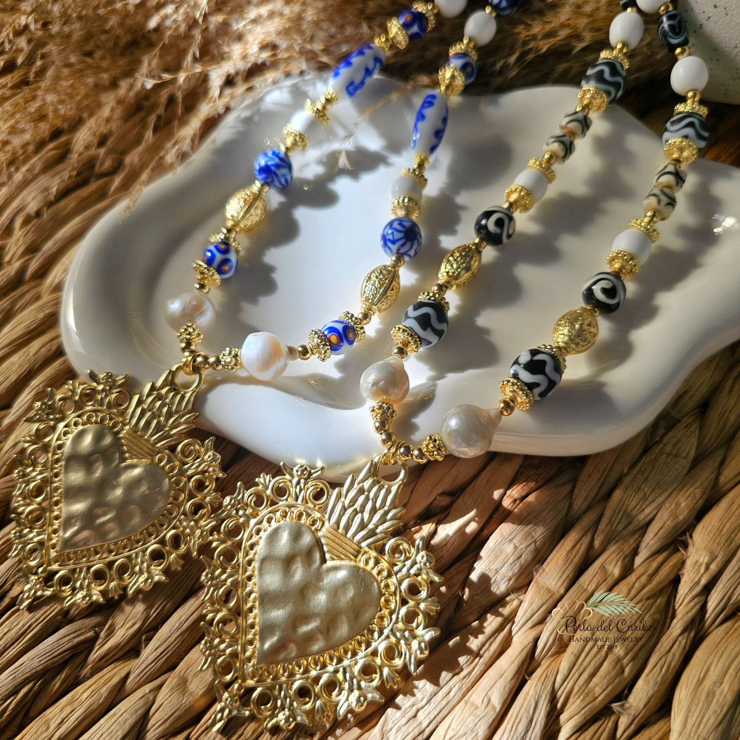 Sacred Heart Murano Necklace
