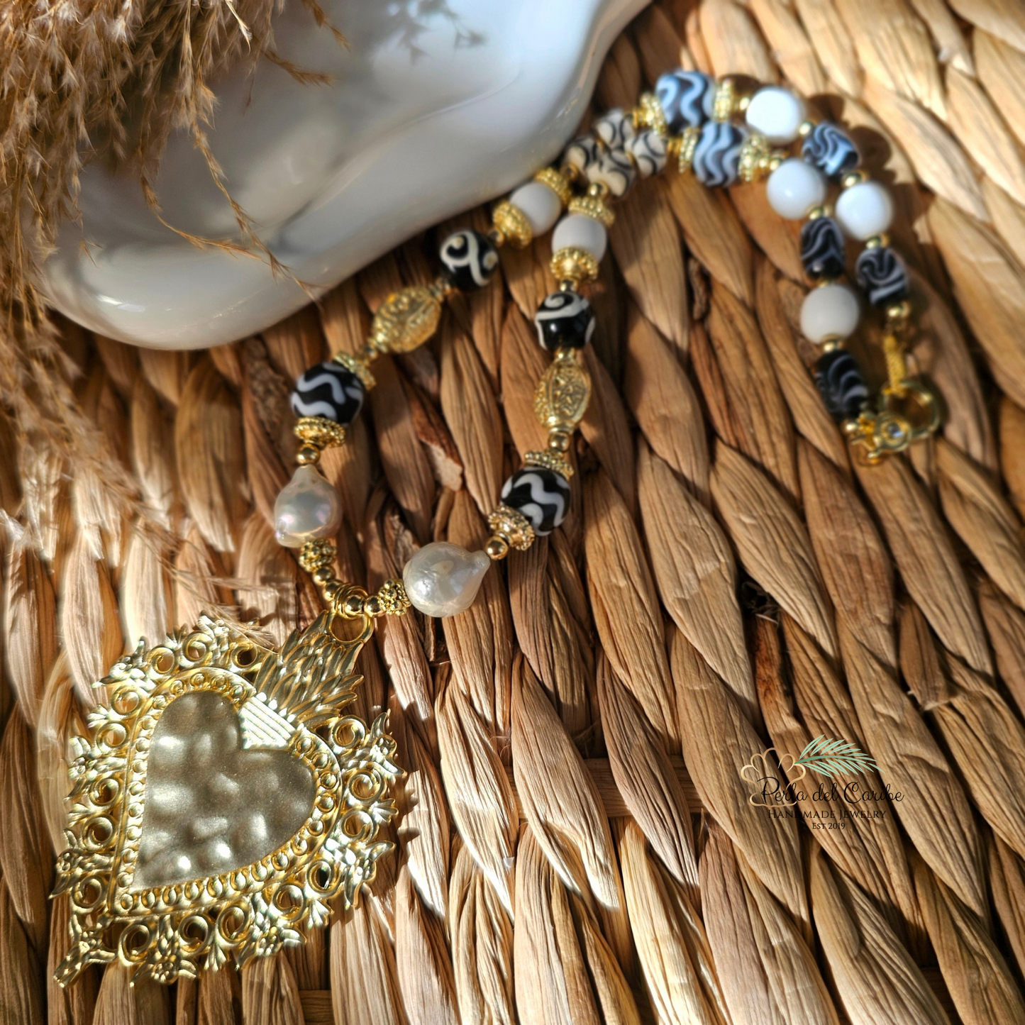 Sacred Heart Murano Necklace