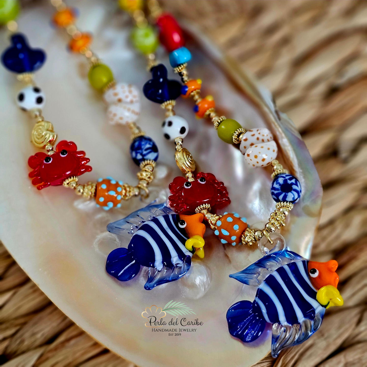 Under the Sea Murano Choker