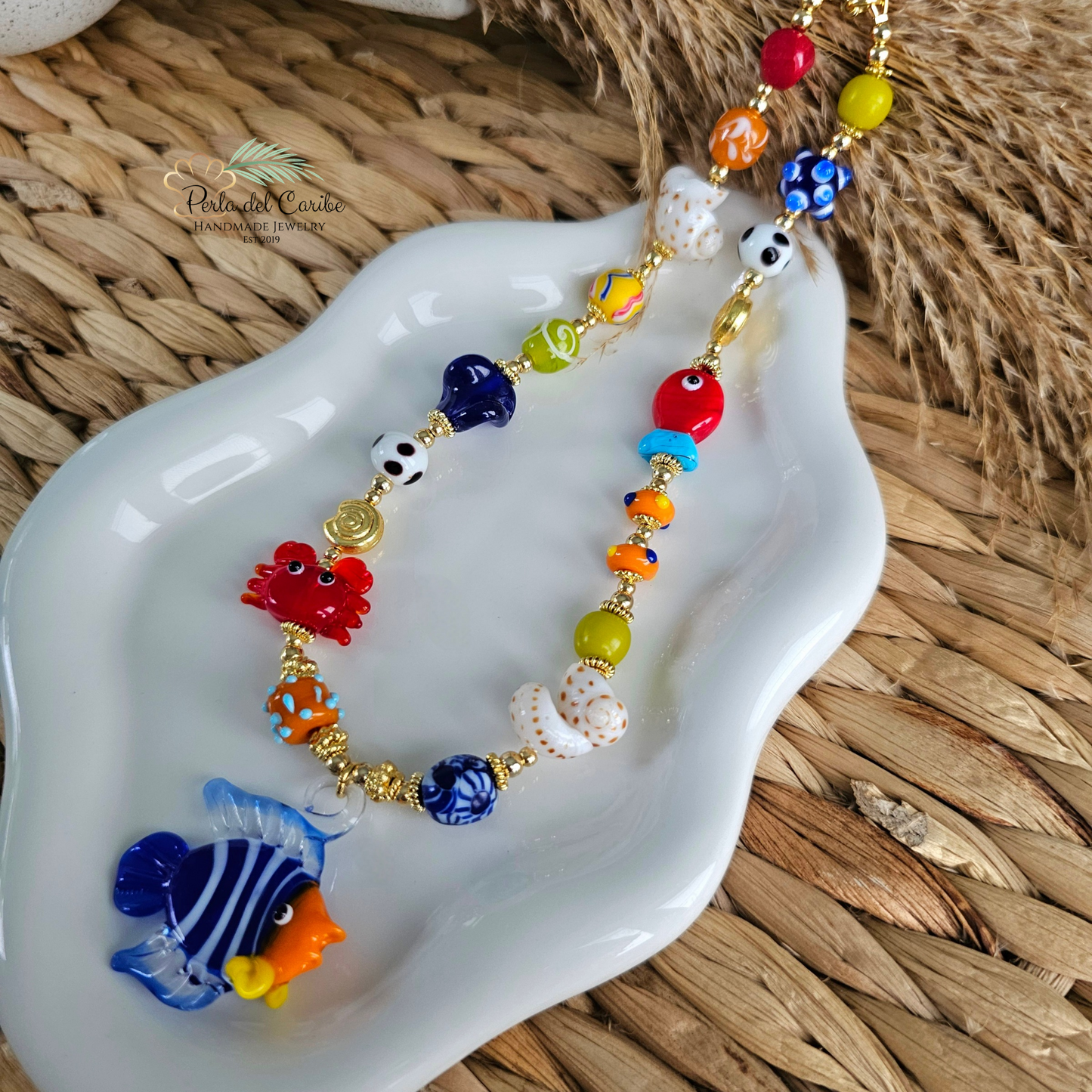 Under the Sea Murano Choker