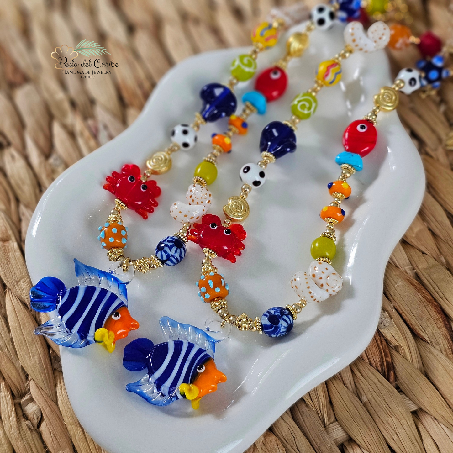 Under the Sea Murano Choker