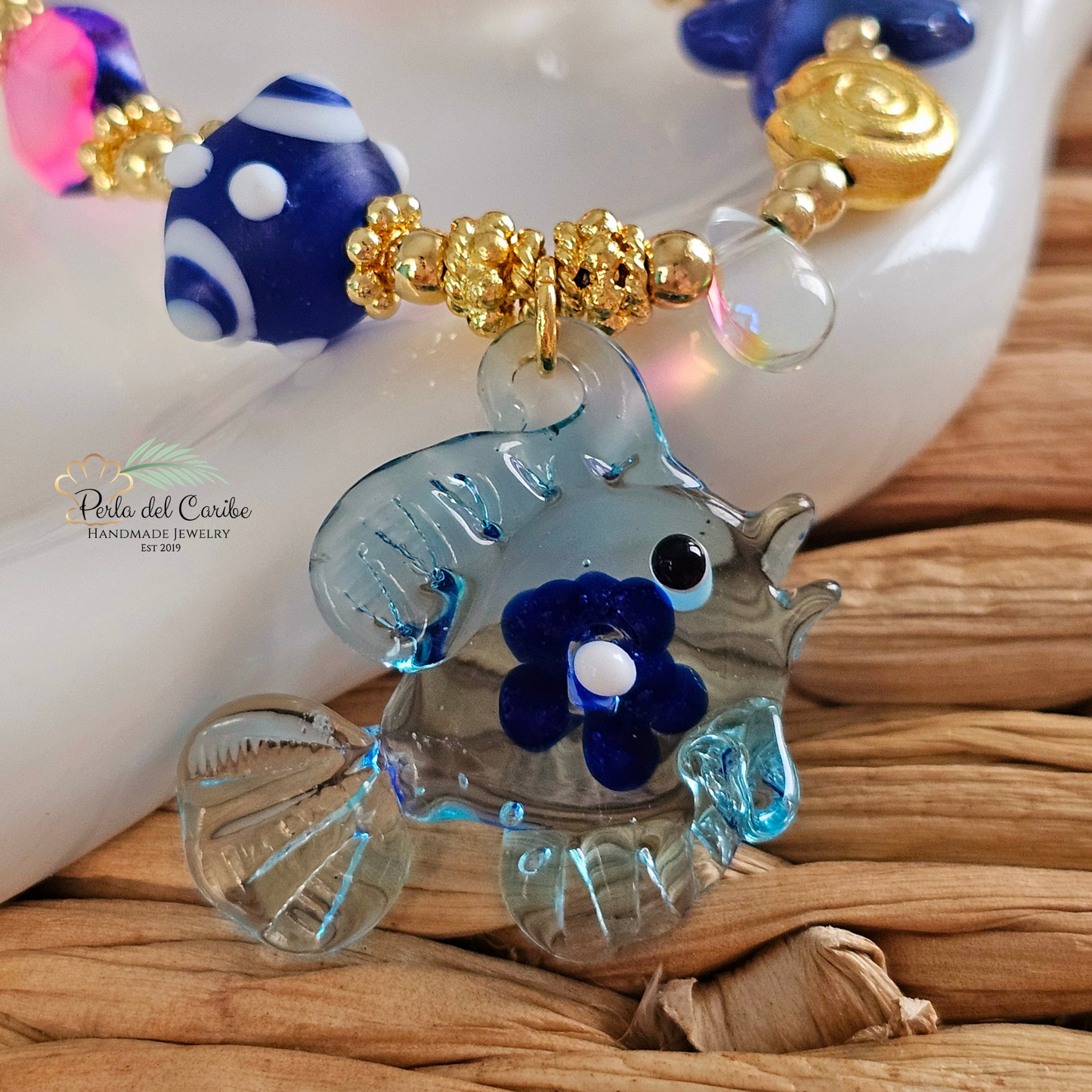 Flower Fish Necklace