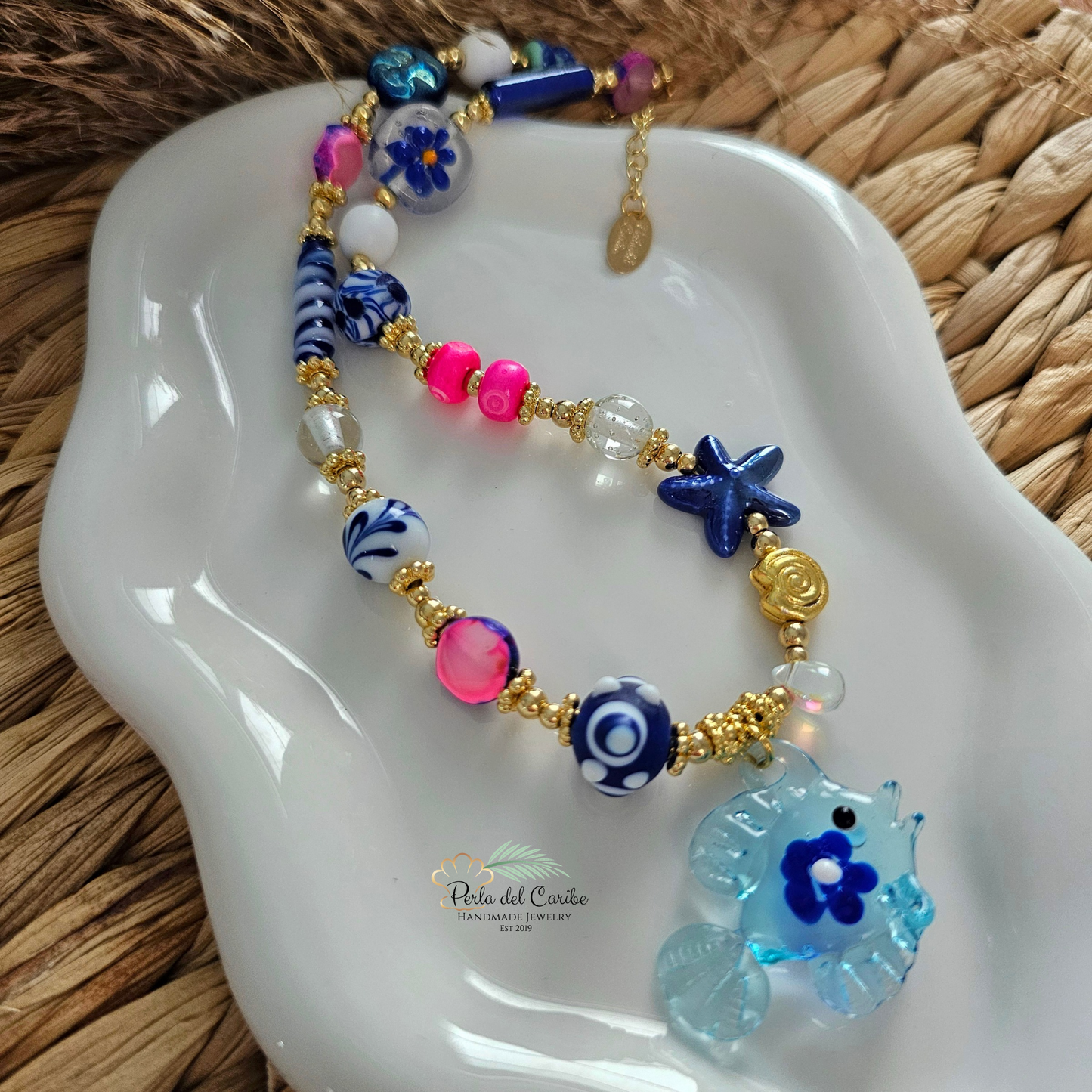 Flower Fish Necklace