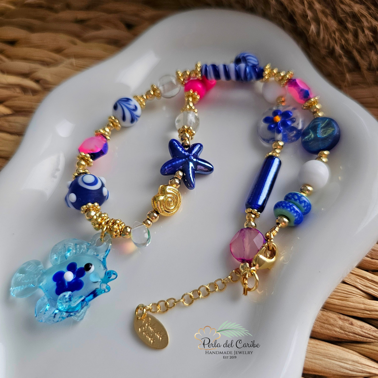Flower Fish Necklace
