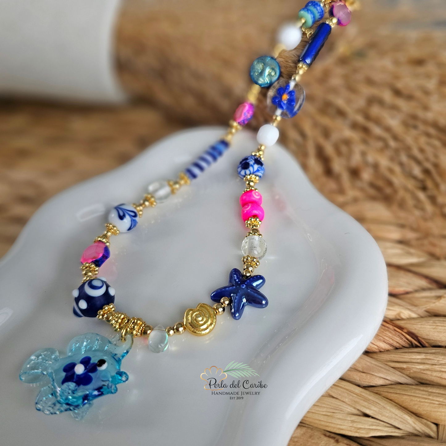 Flower Fish Necklace