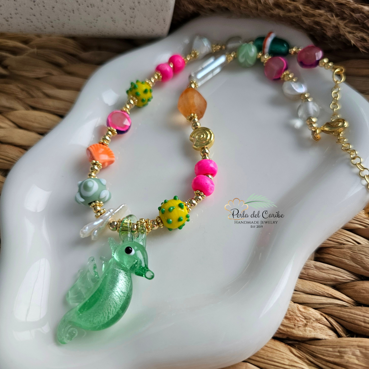 Seahorse Murano Necklace