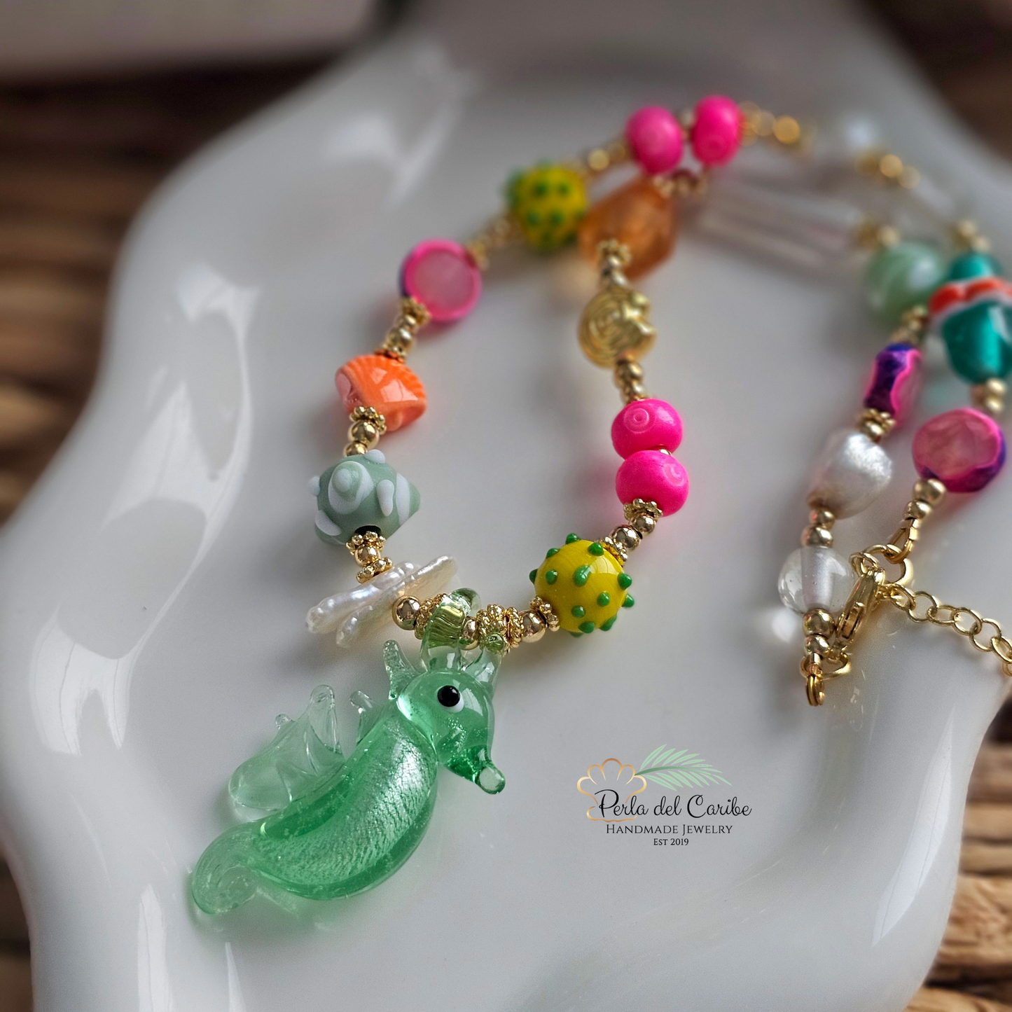Seahorse Murano Necklace