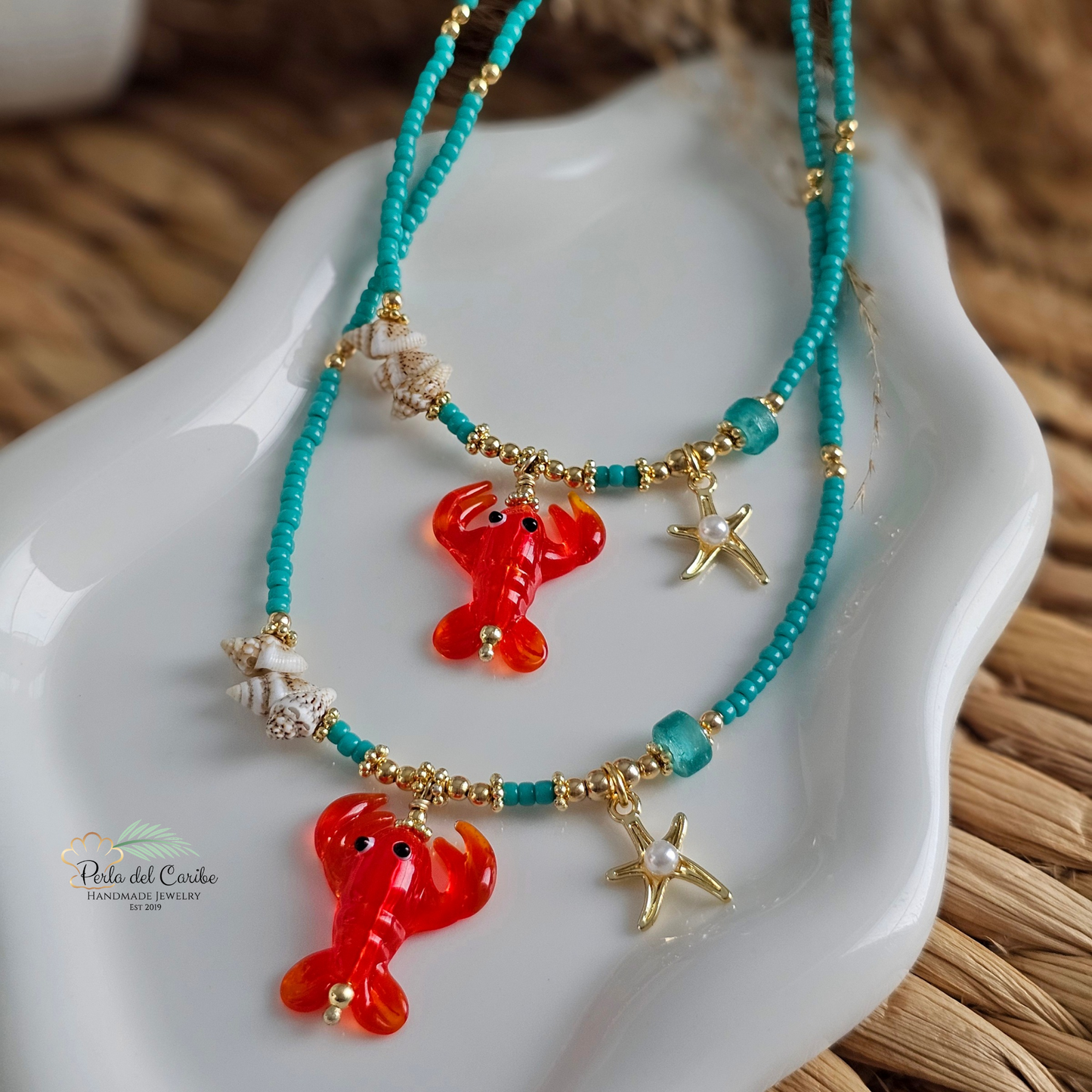 Larry the Lobster / Sebastian Crab 2.0 Necklace