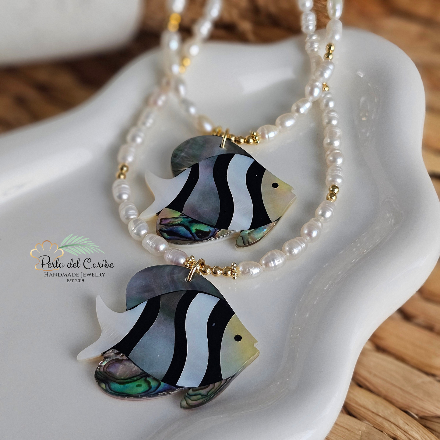 Angel Fish Pearl Necklace