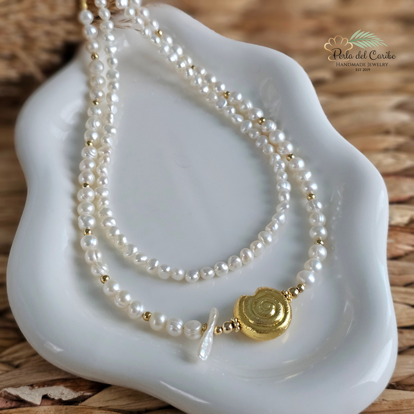 Angel Fish Pearl Necklace