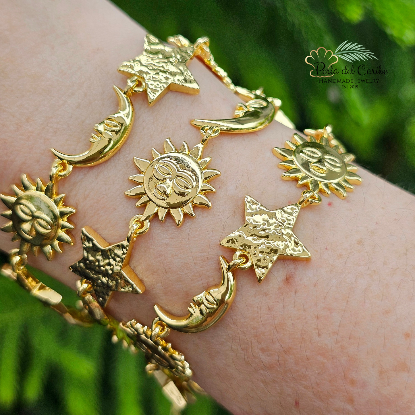 Sun Moon & Star Bracelet