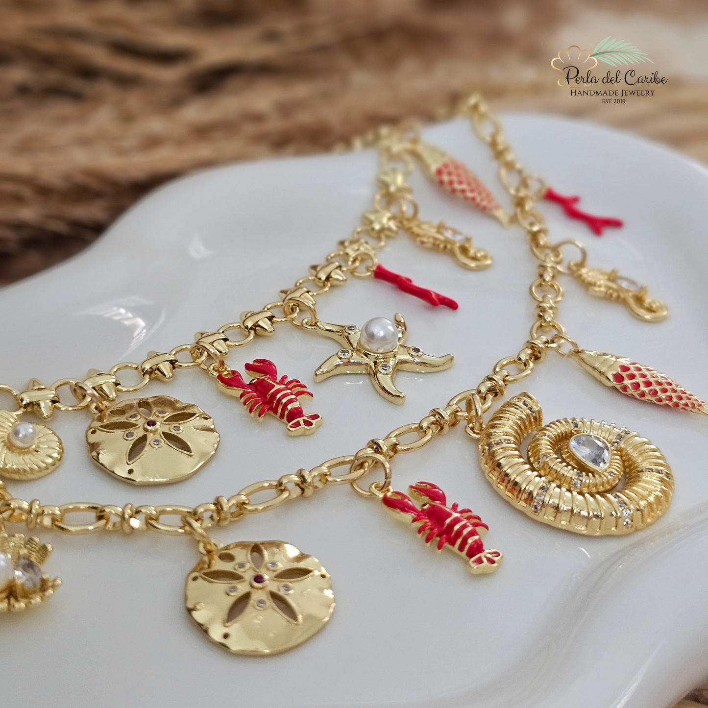 Summer Multi Charm Necklace