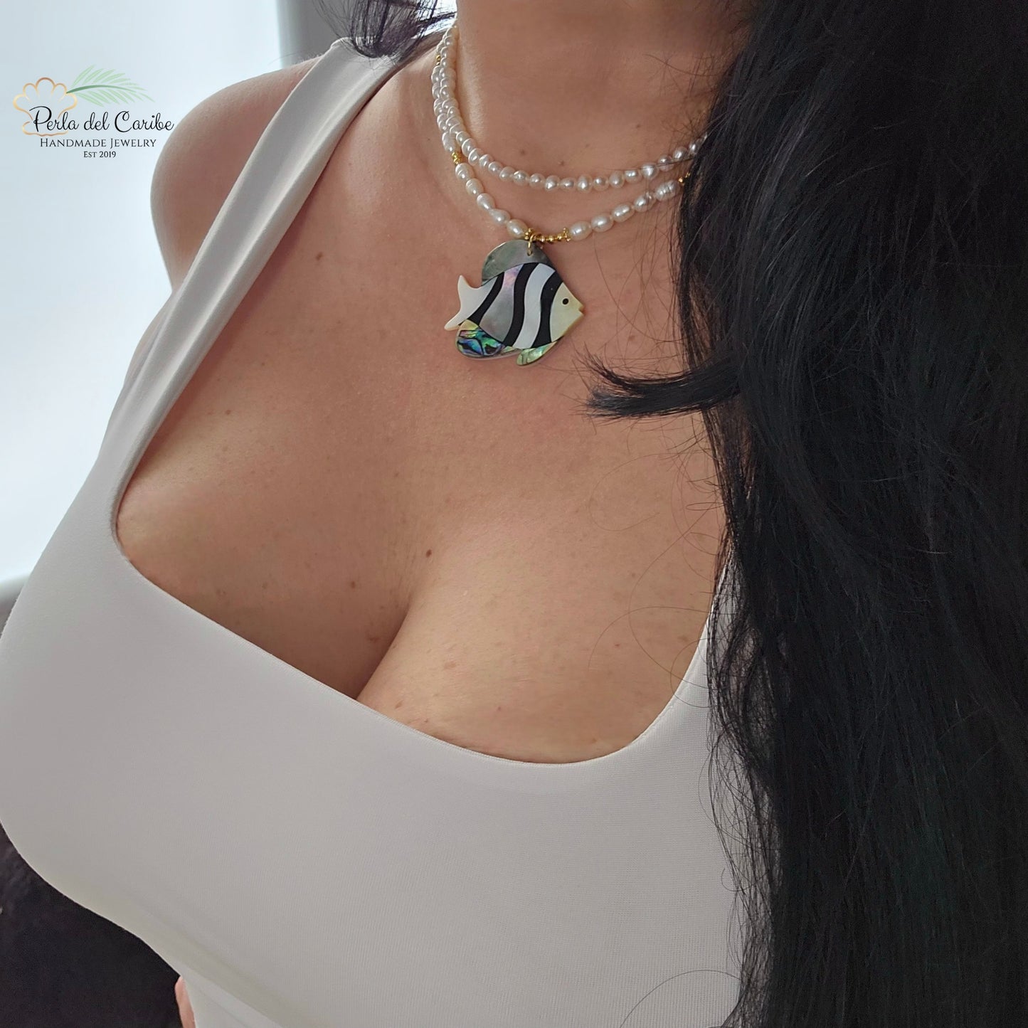 Angel Fish Pearl Necklace