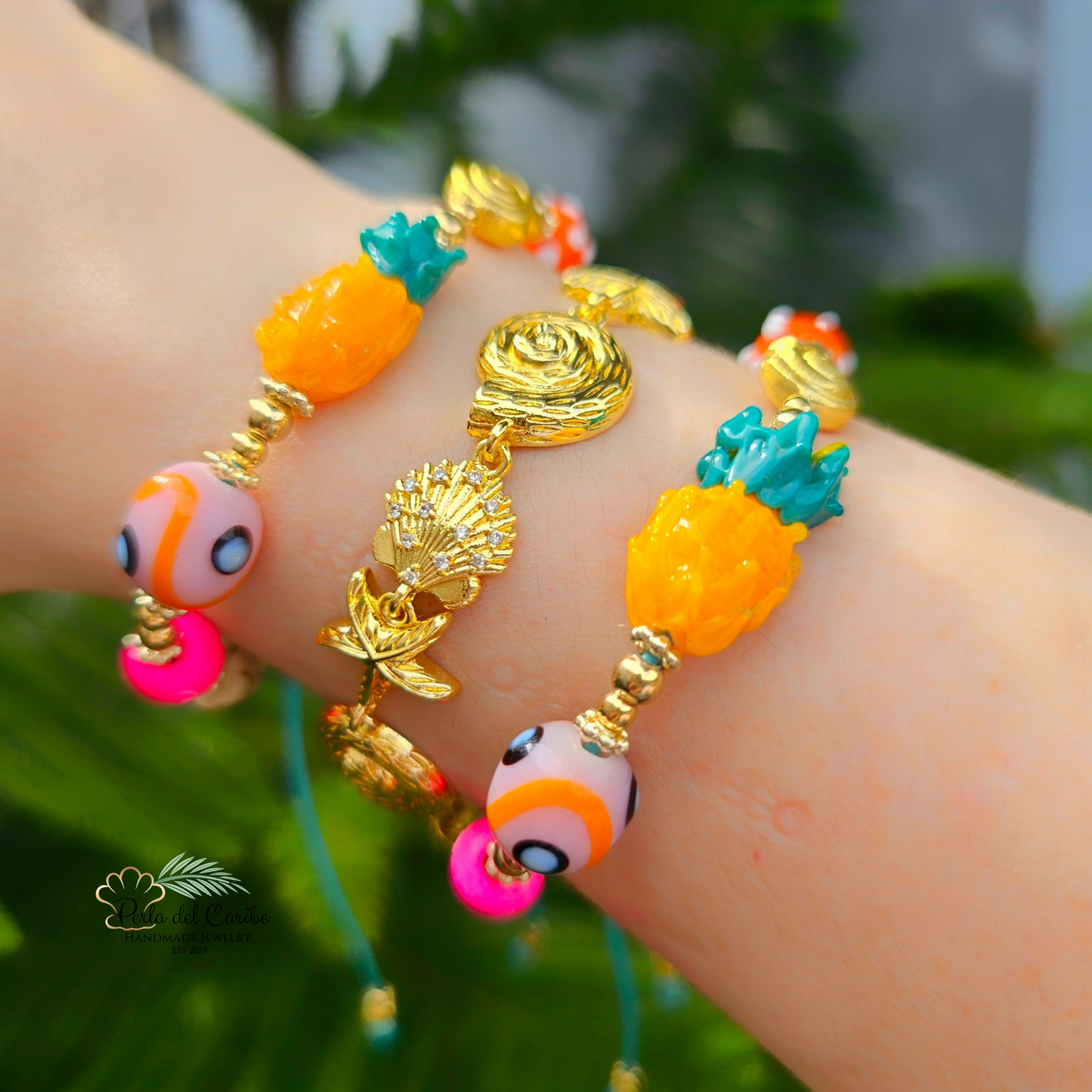 Pineapple Adjustable Bracelet