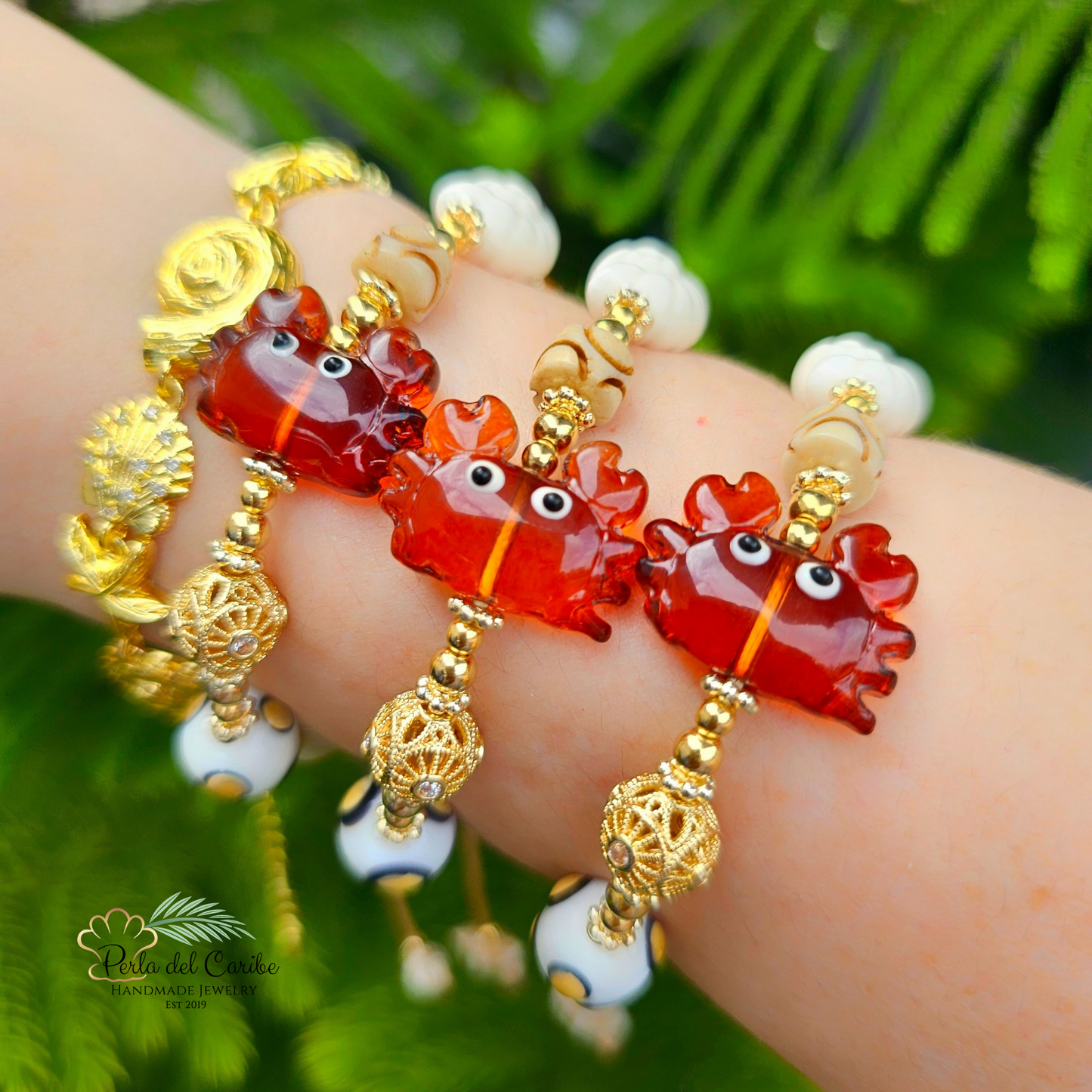 Brown Crab Adjustable Bracelet