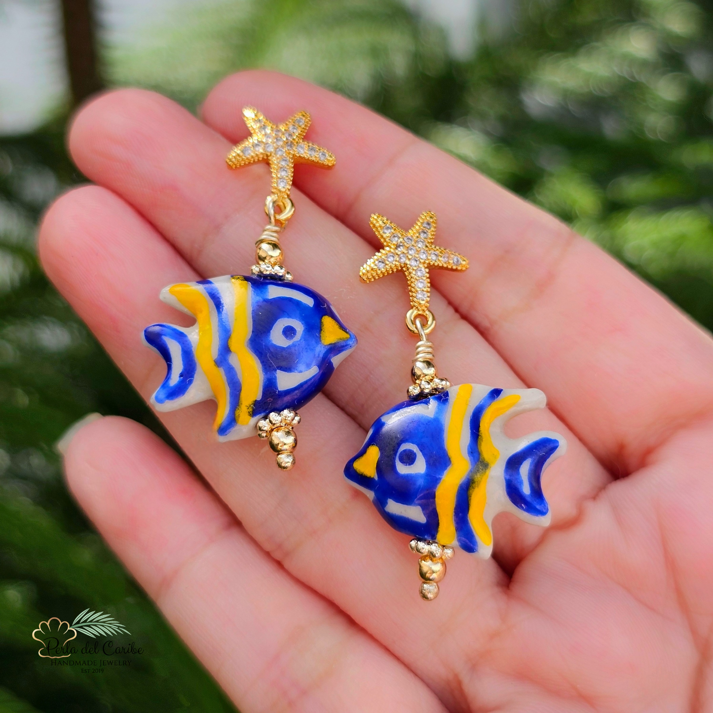 Ceramic Fish Earrings