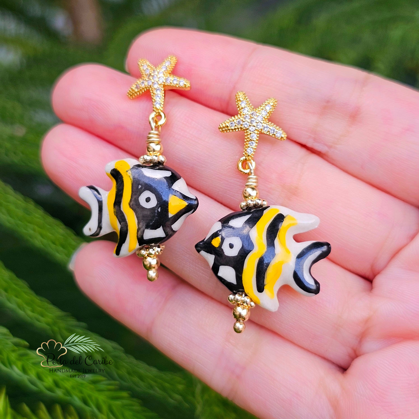 Ceramic Fish Earrings