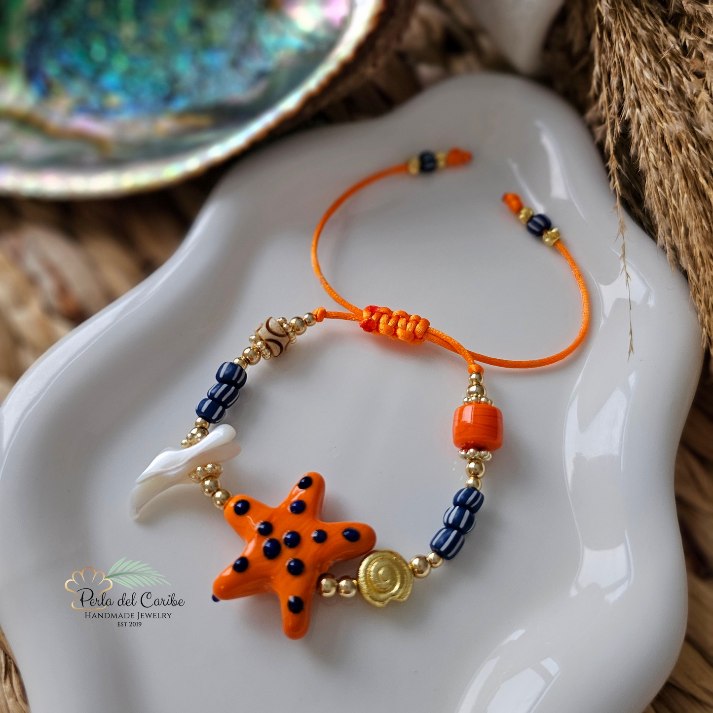 Murano Star Cord Bracelet