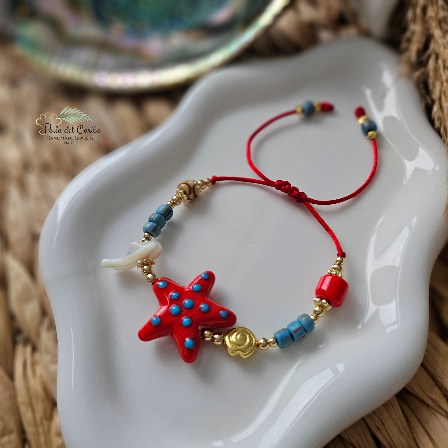 Murano Star Cord Bracelet