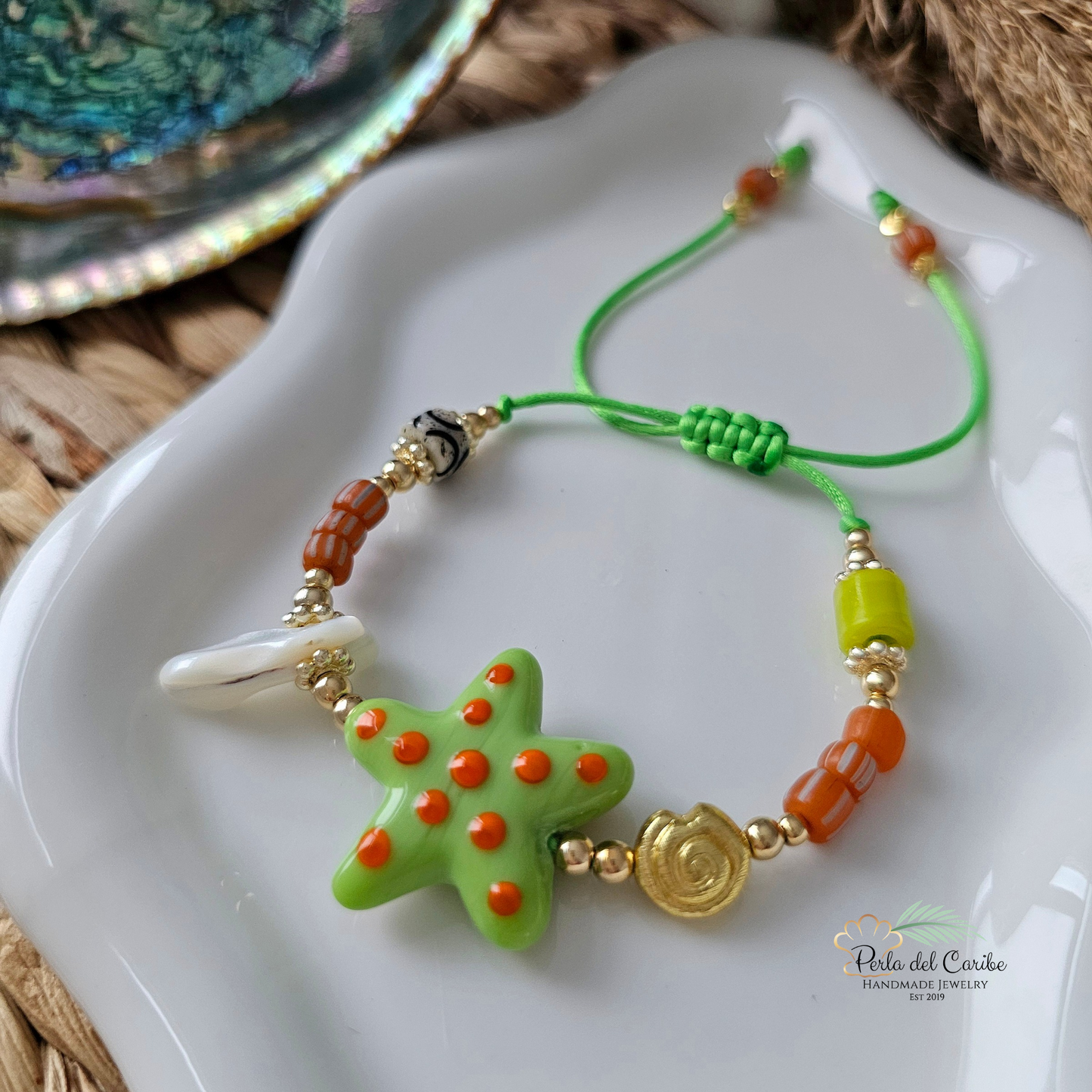 Murano Star Cord Bracelet