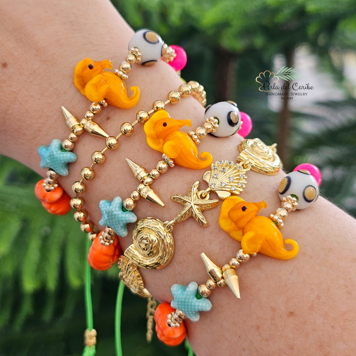 Yellow Seahorse Bracelet