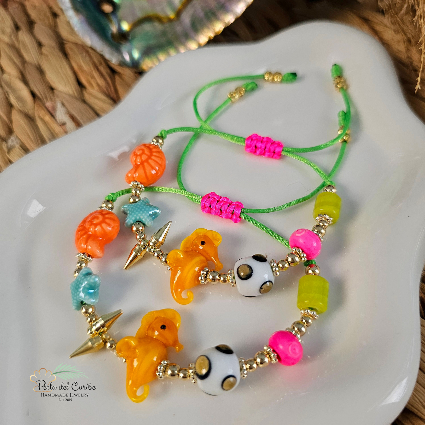Yellow Seahorse Bracelet