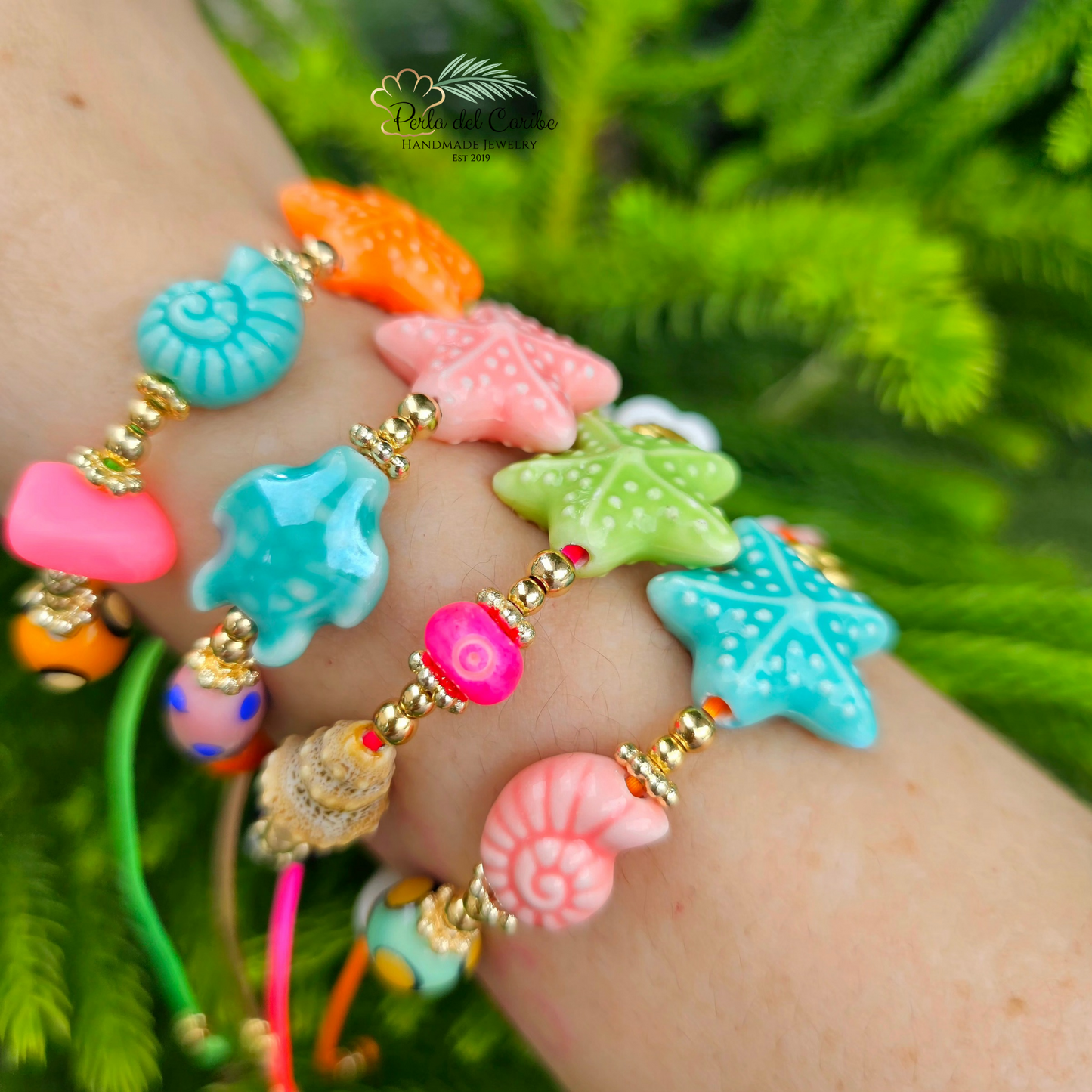 Ceramic Starfish Bracelet