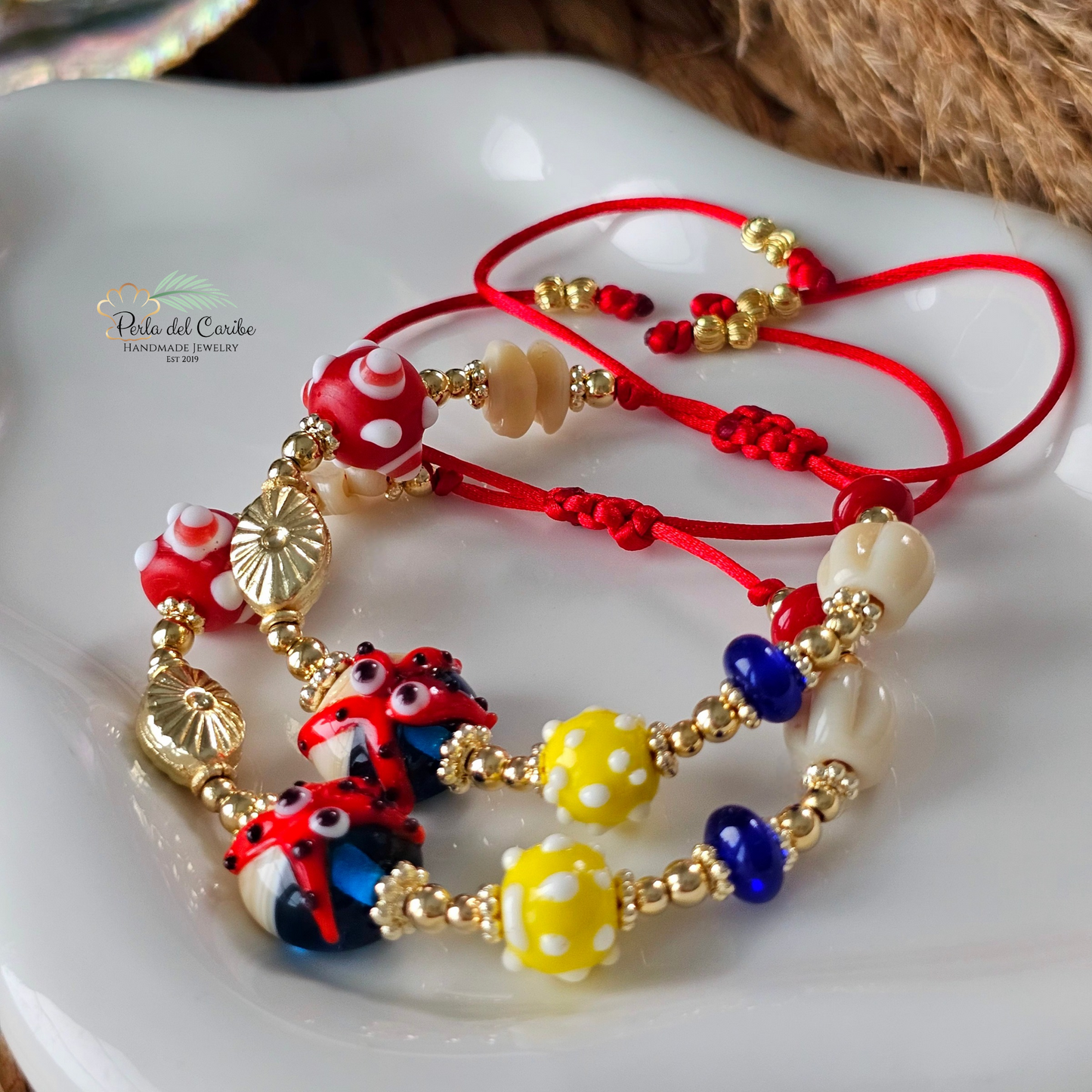 Red Starfish Cord Bracelet