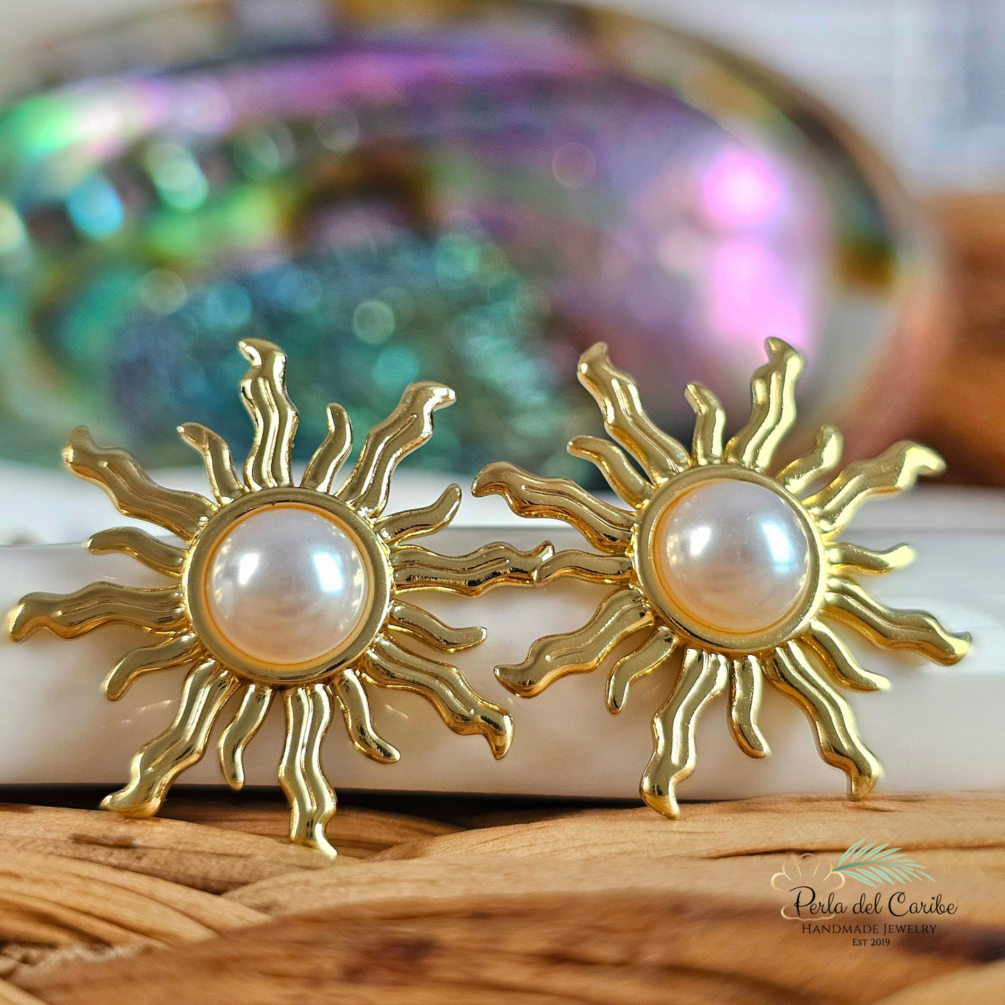 Sun Pearl Studs