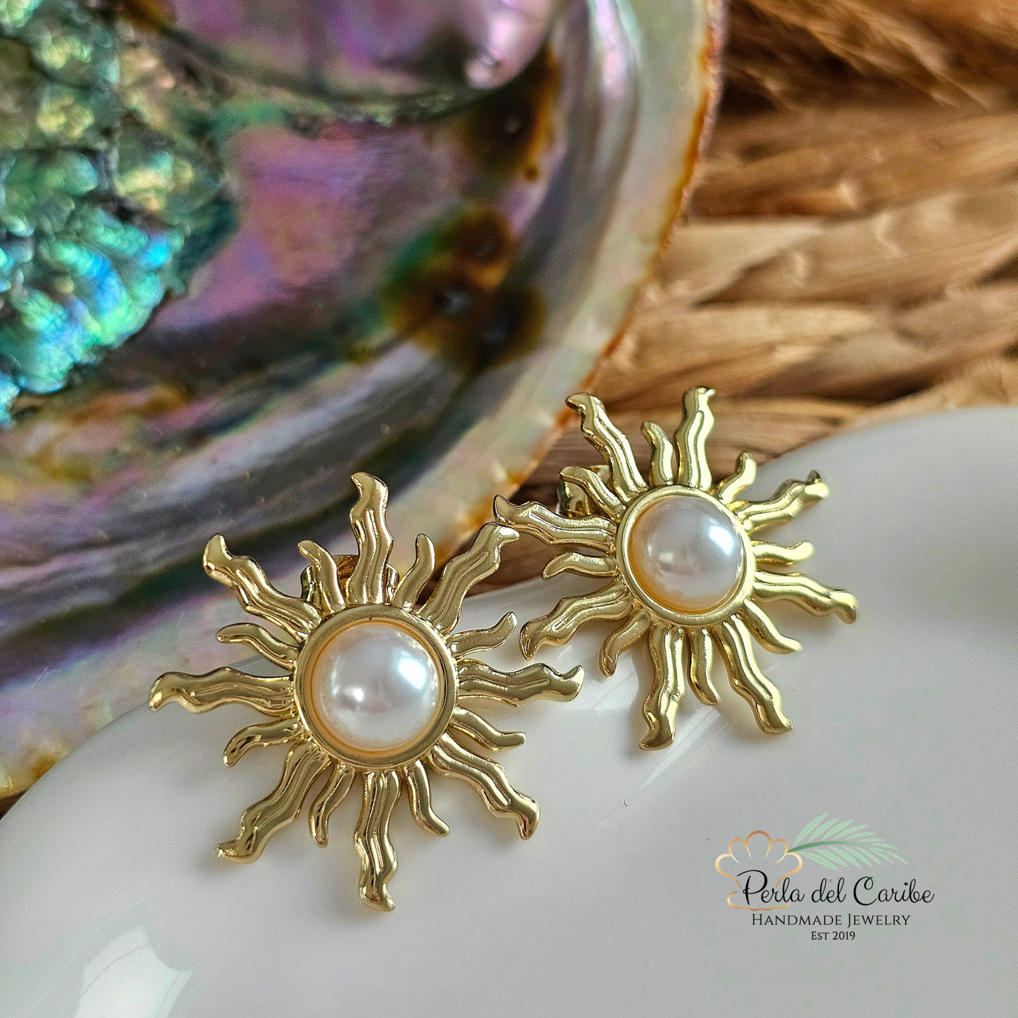 Sun Pearl Studs
