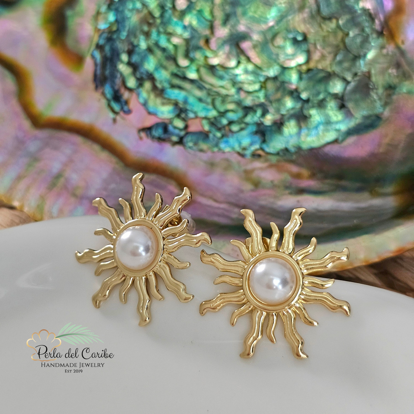 Sun Pearl Studs