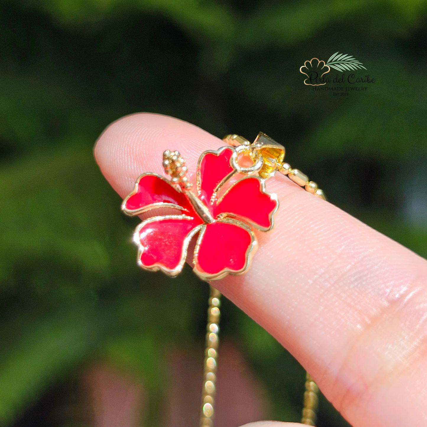 Red Hibiscus Chain