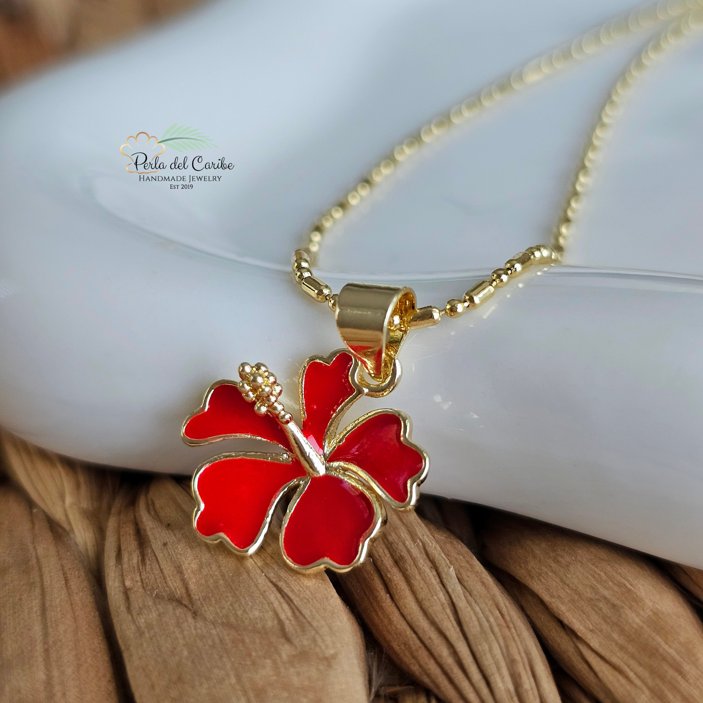 Red Hibiscus Chain