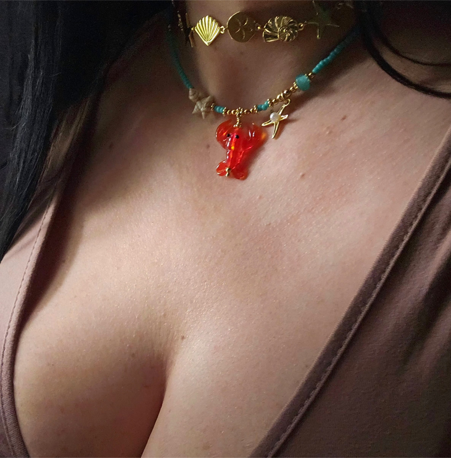 Larry the Lobster / Sebastian Crab 2.0 Necklace
