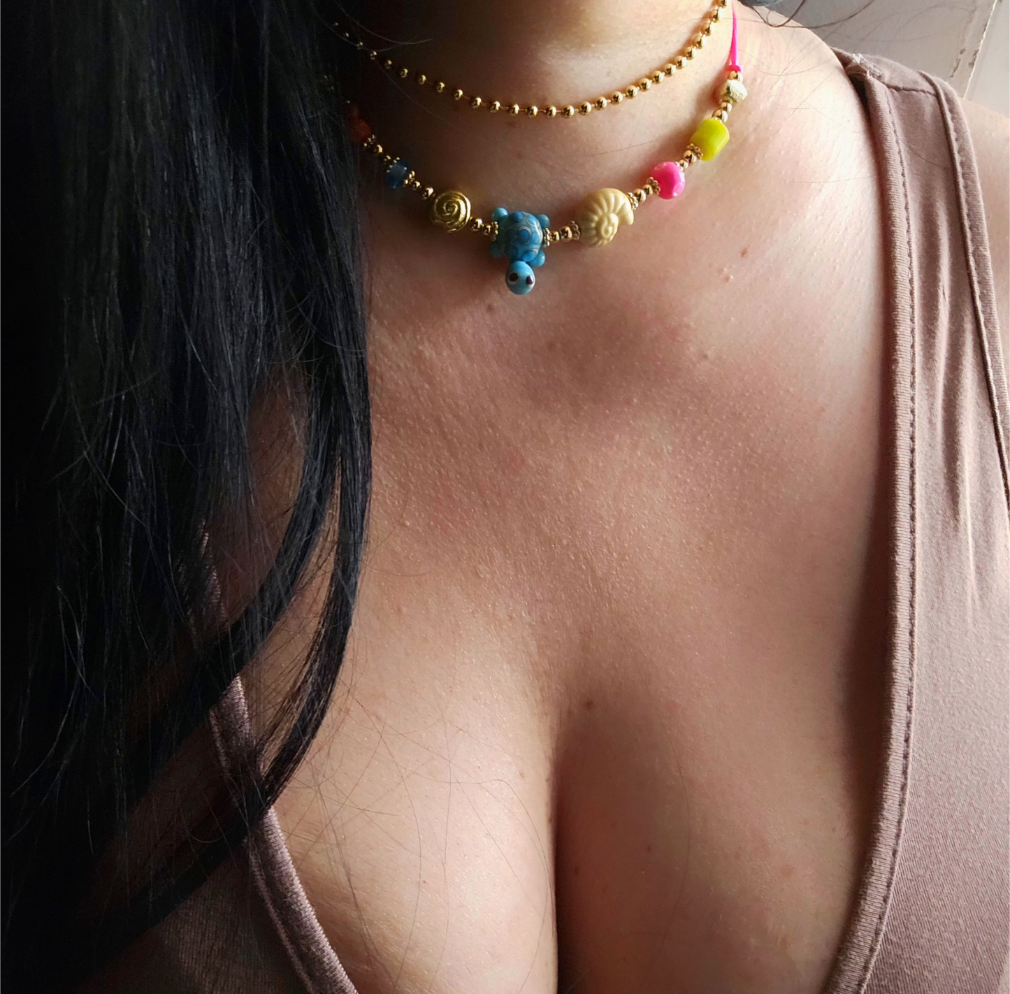 Turtle Cord Adjustable Necklace